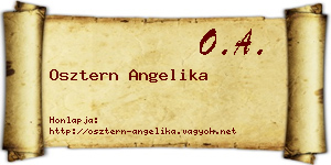 Osztern Angelika névjegykártya